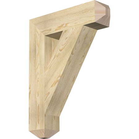 Ekena Millwork Traditional Craftsman Rough Sawn Bracket, Douglas Fir, 6"W x 26"D x 34"H BKT06X26X34TRA04RDF